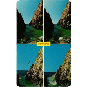 Diver Dives from Beginning to End Pictures in Acapulco Guerrero México Postcard